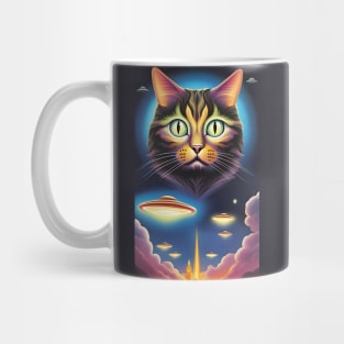 Cat UFO Invaders Mug